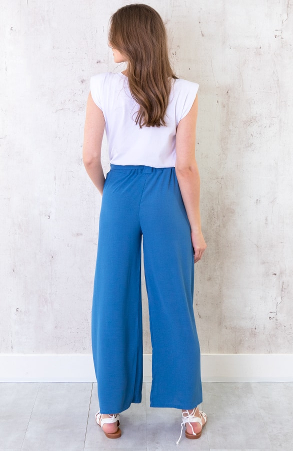 Bali Palazzo Pants 7/8 Jeansblue – shoparchief, foto 7