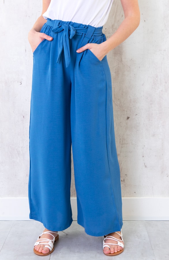 Bali Palazzo Pants 7/8 Jeansblue – shoparchief