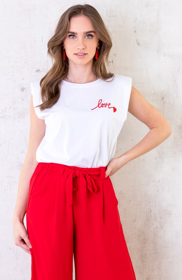 Bali Palazzo Pants 7/8 Rood – shoparchief, foto 7