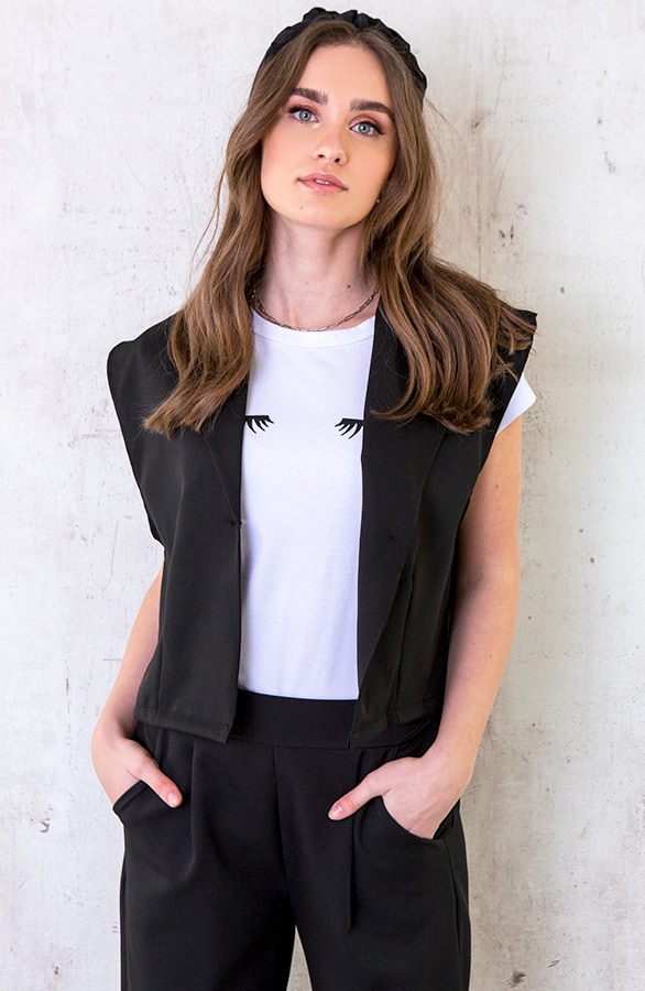 Gilet Parisienne Zwart – shoparchief