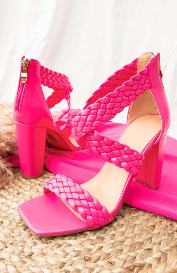 Braided Heels Fuchsia – shoparchief, foto 2