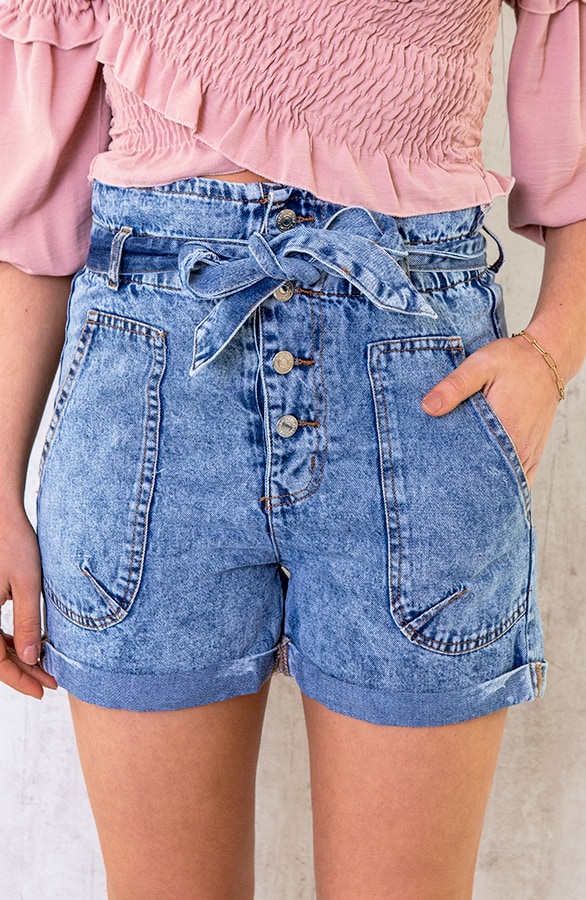 High Waist Short Denim – shoparchief