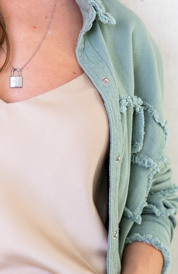 Ibiza Tassel Jacket Oversized Mint – shoparchief, foto 2