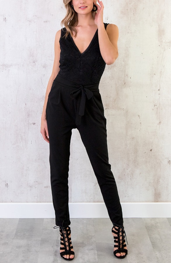 Jumpsuit Kant Zwart – shoparchief