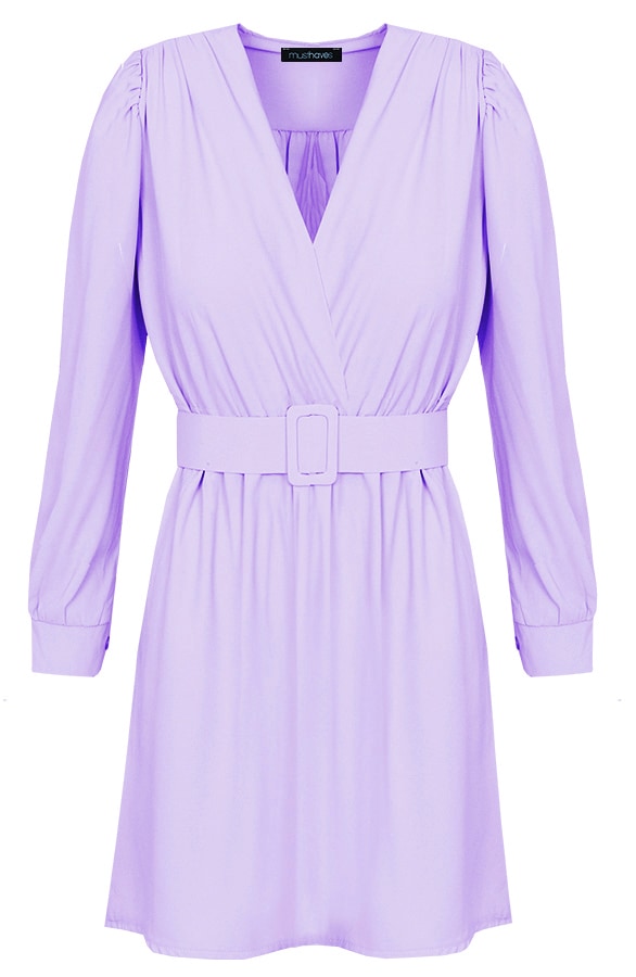Jurk Met Ceintuur Lila – shoparchief