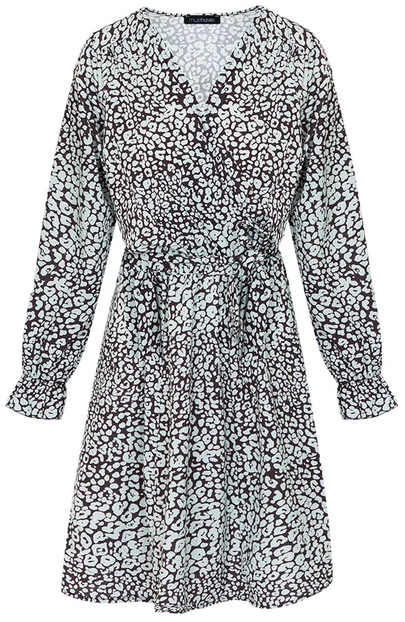 Leopard Dress Mint Black – shoparchief