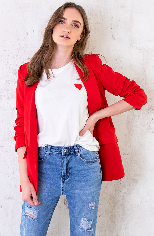 Top Met Hartje Wit Rood – shoparchief, foto 7