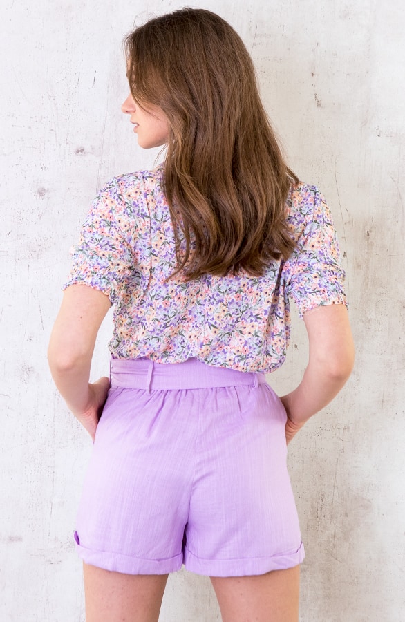 Linnen Ceintuur Short Lila – shoparchief, foto 6
