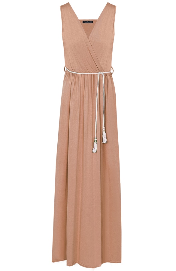 Maxi Jurk Bali Camel – shoparchief