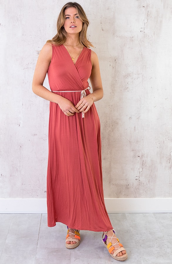 Maxi Jurk Bali Dust Koraal – shoparchief, foto 2