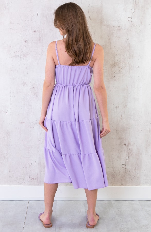 Midi Jurk Monaco Lila – shoparchief, foto 4