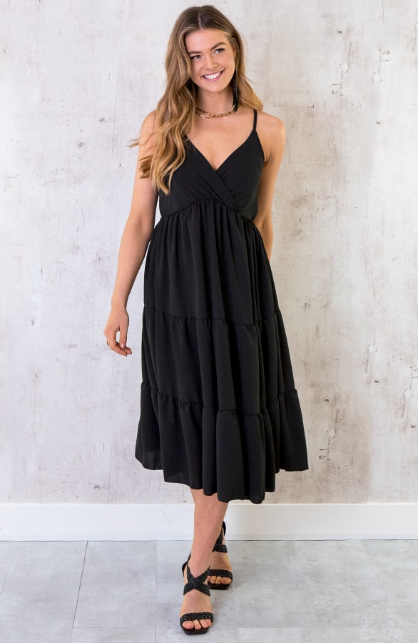 Midi Jurk Monaco Zwart – shoparchief