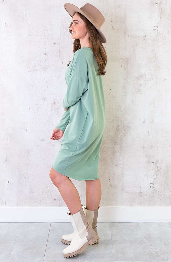 Oversized Comfy Tuniek Dust Mint – shoparchief, foto 3