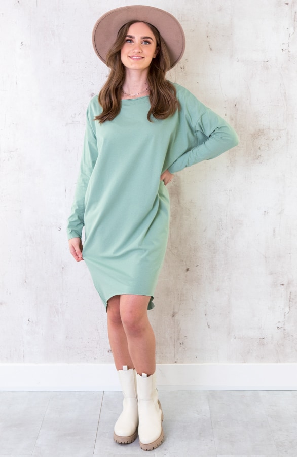 Oversized Comfy Tuniek Dust Mint – shoparchief, foto 2