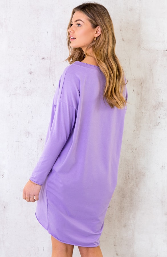 Oversized Comfy Tuniek Lila – shoparchief, foto 3