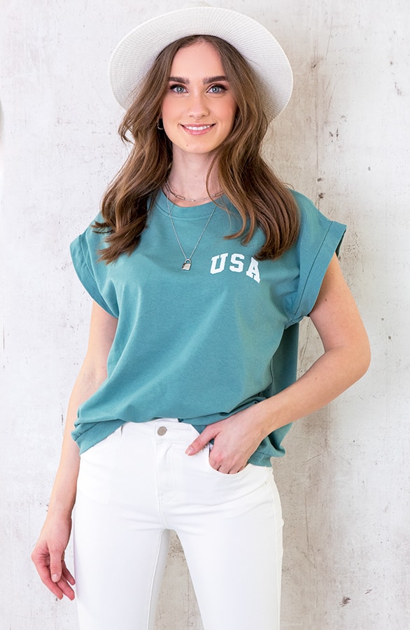 Oversized USA Top Oase – shoparchief