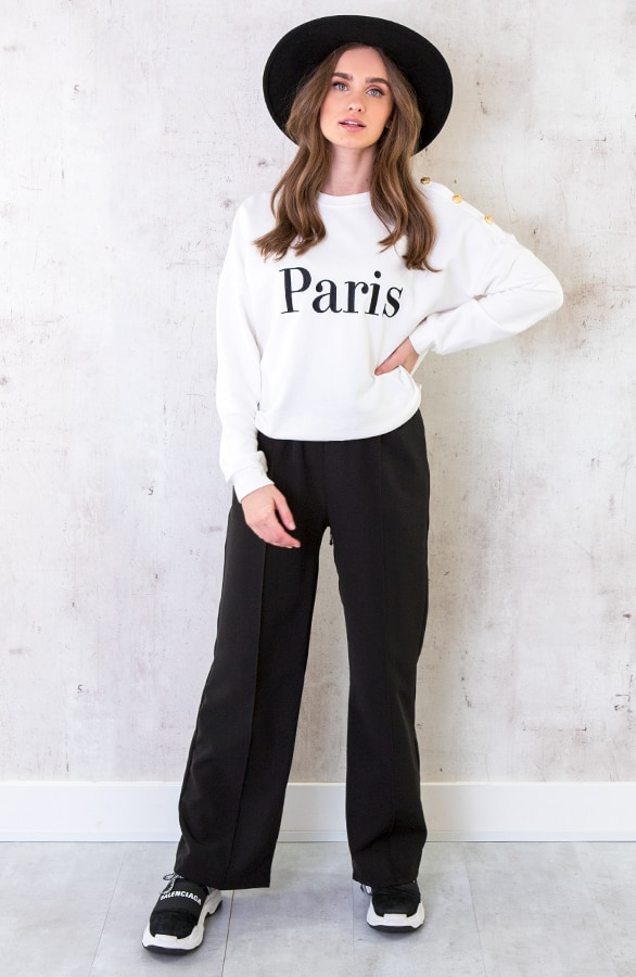 Pantalon Met Elastiek Zwart – shoparchief, foto 2