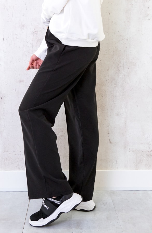 Pantalon Met Elastiek Zwart – shoparchief, foto 3