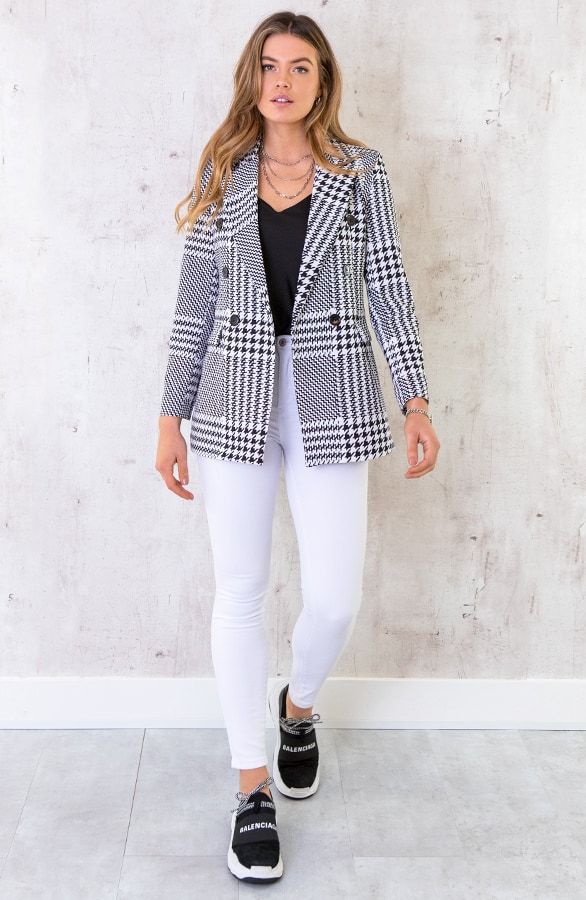Pied De Poule Blazer Deluxe – shoparchief, foto 2