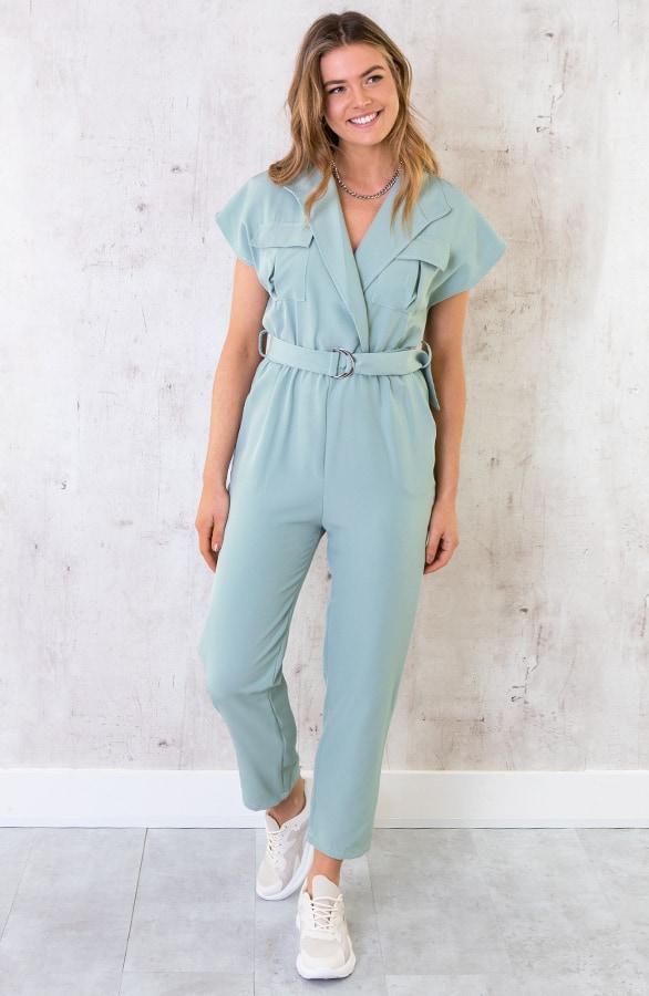 Pocket Jumpsuit Mint – shoparchief