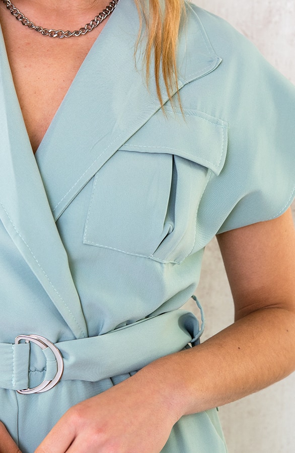 Pocket Jumpsuit Mint – shoparchief, foto 4