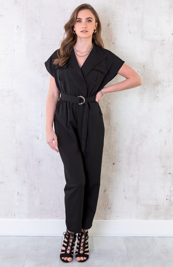 Pocket Jumpsuit Zwart – shoparchief, foto 2