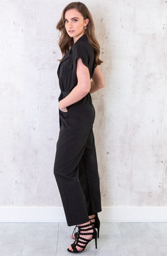 Pocket Jumpsuit Zwart – shoparchief, foto 3