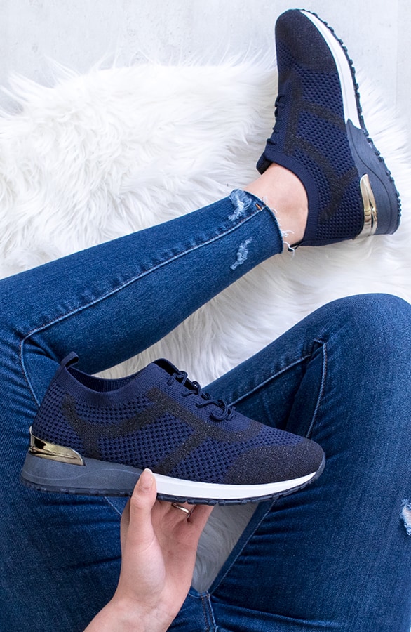Sneakers Stretch Favorite Marine – shoparchief