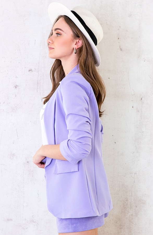 Suedine Short Met Zakken Lila – shoparchief, foto 4