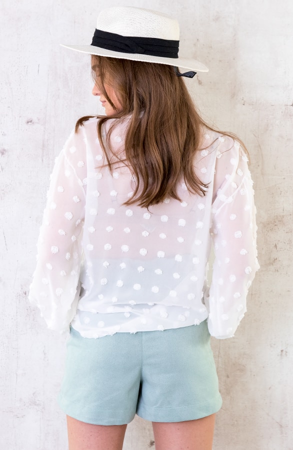 Polkadot Blouse Ecru – shoparchief, foto 8