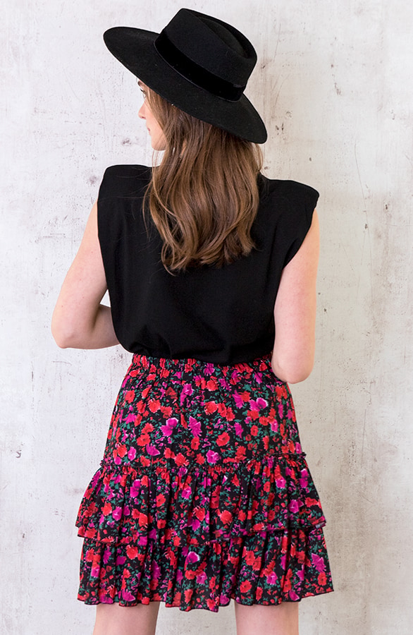 Limited Bloemen Laagjes Rok Fuchsia – shoparchief, foto 9