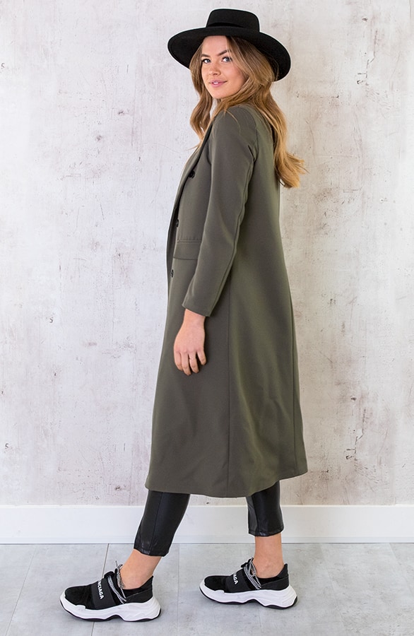 Ultra Long Blazer Legergroen – shoparchief, foto 4