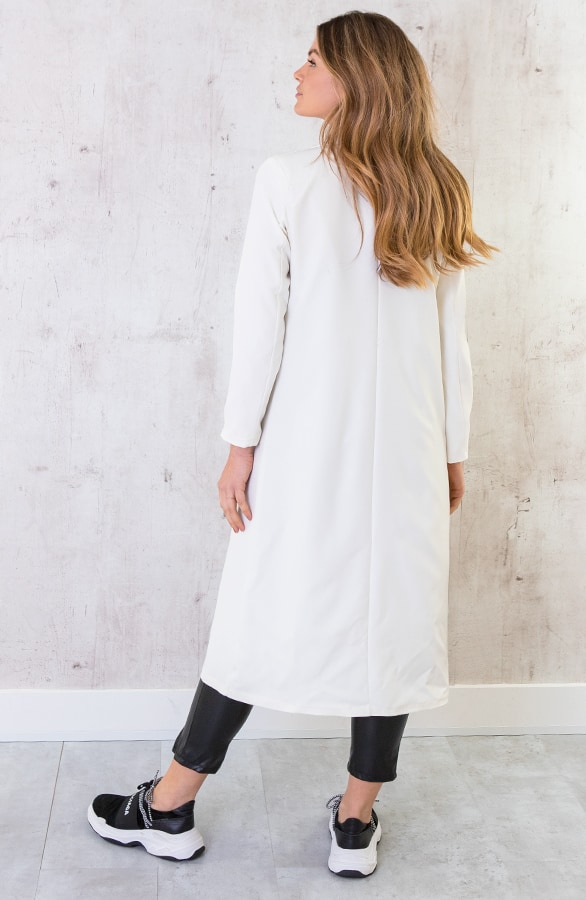 Ultra Long Blazer Offwhite – shoparchief, foto 3