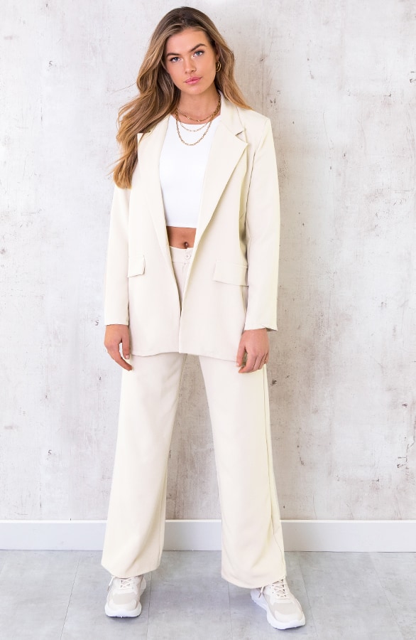 Ultra Oversized Blazer Light Beige – shoparchief, foto 2