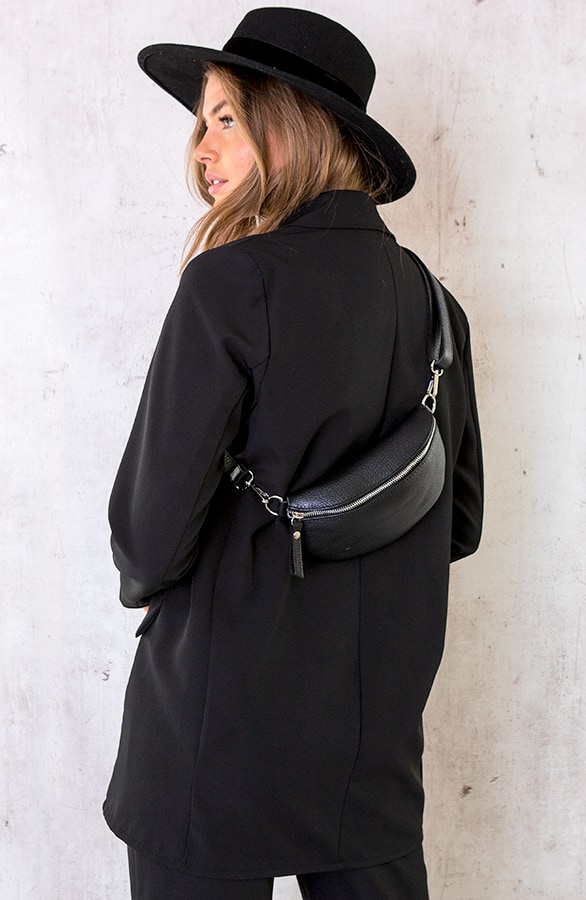 Bumbag Leder Zwart – shoparchief, foto 2