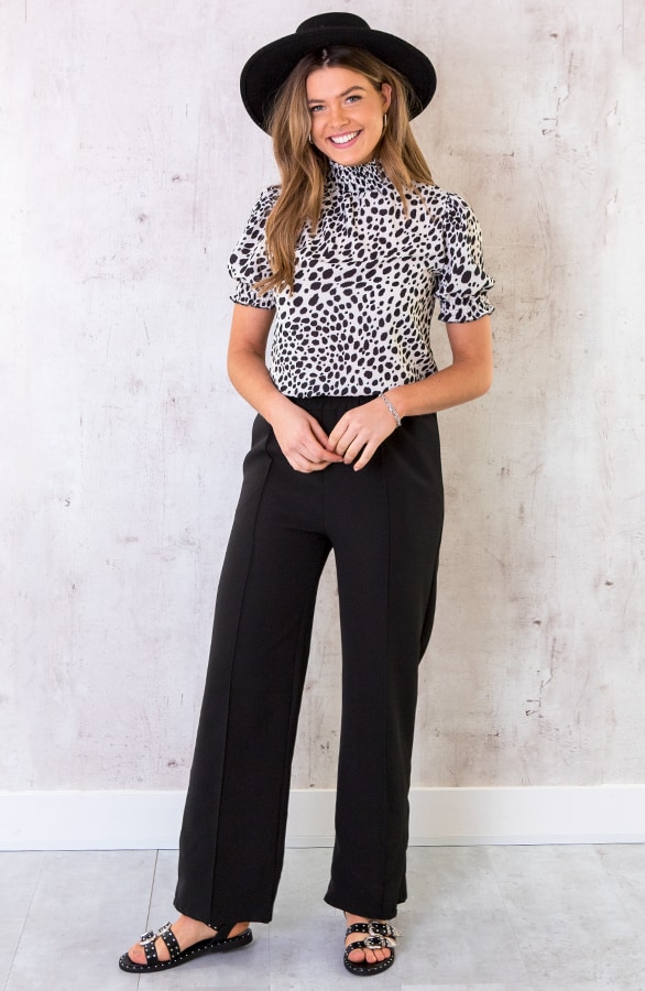 Cheetah Col Top Zwart Wit – shoparchief, foto 6