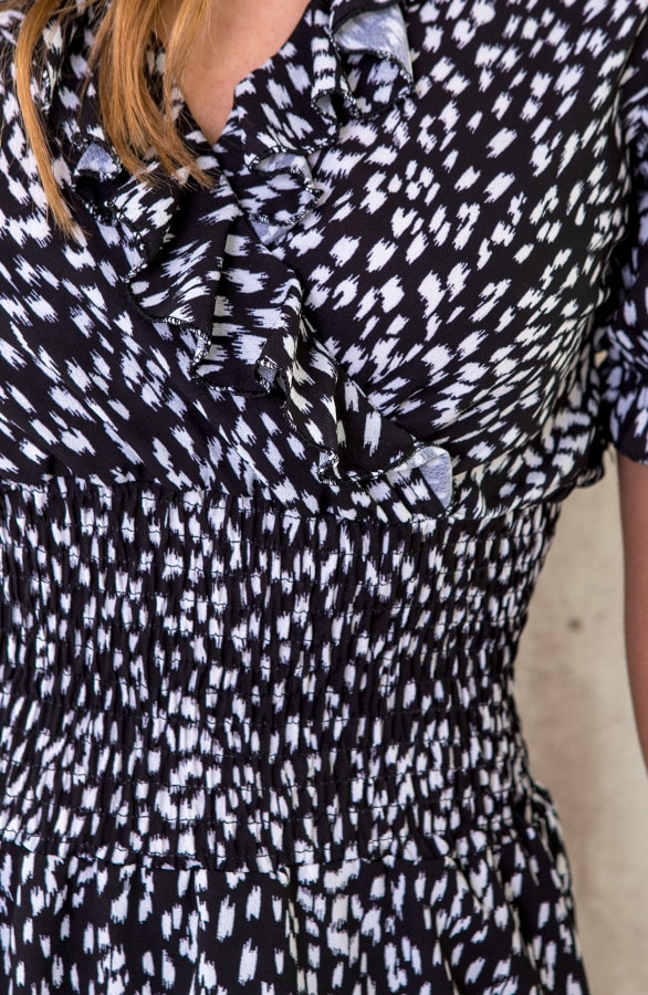 Cheetah Laagjes Jurk Zwart – shoparchief, foto 5