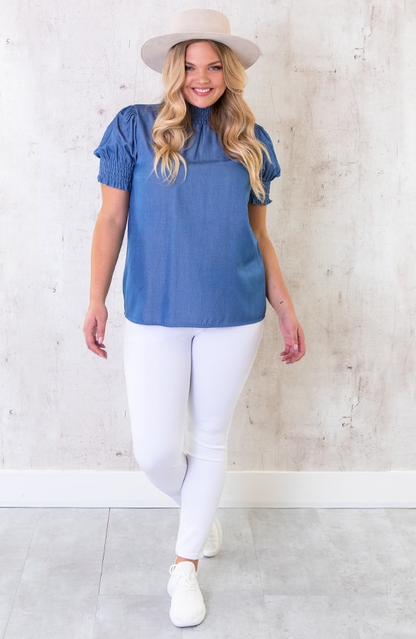 Denim Col Top – shoparchief, foto 8