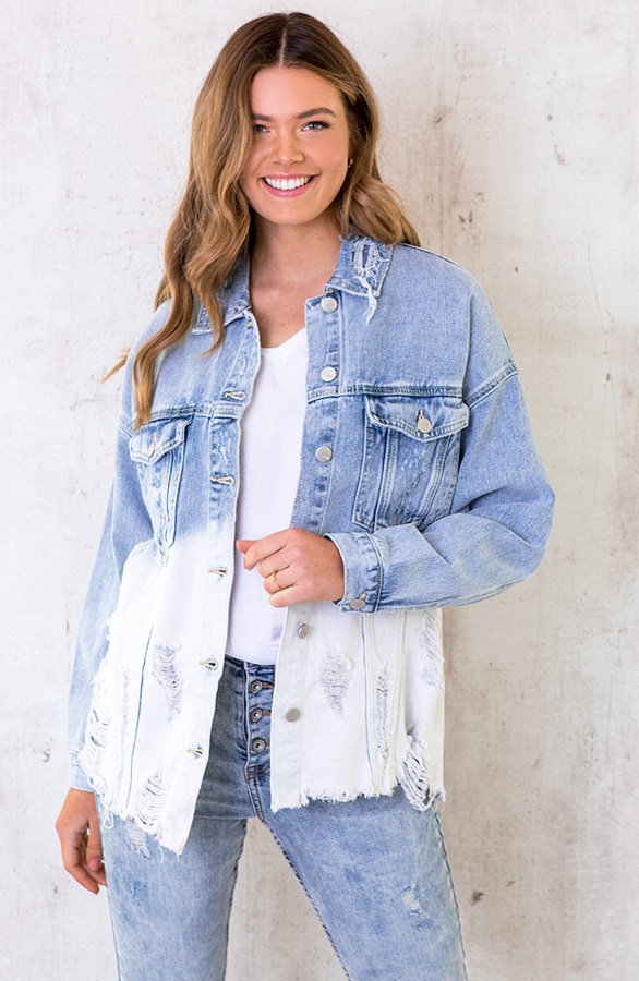 Denim Jacket Ombre Bleached – shoparchief