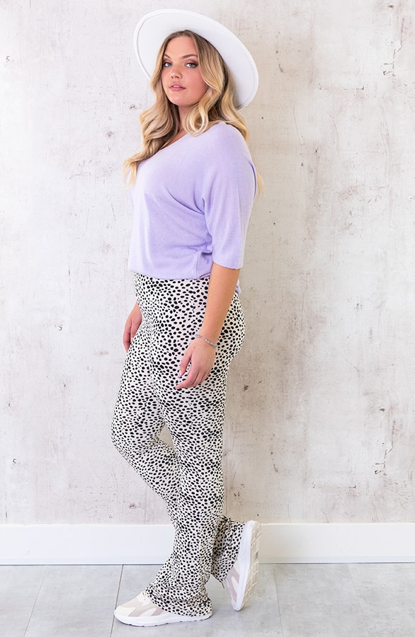 Flared Broek Cheetah Creme – shoparchief, foto 11