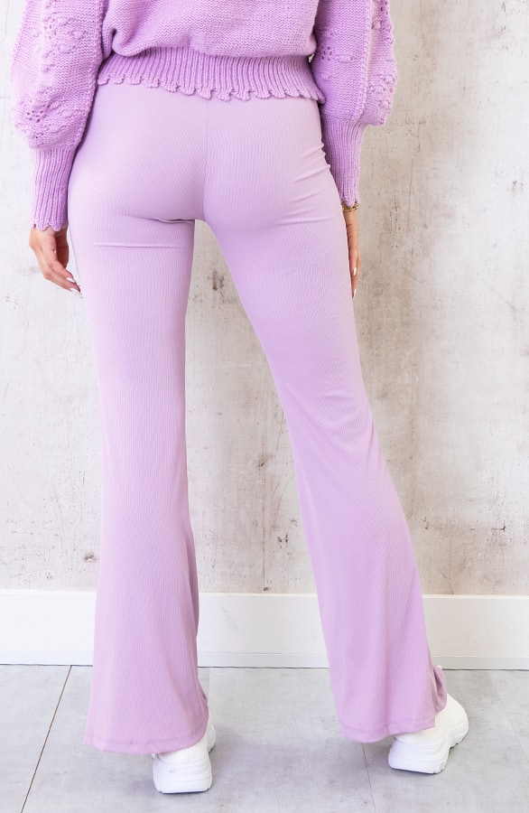 Flared Broek Extremely Stretch Lila – shoparchief, foto 6