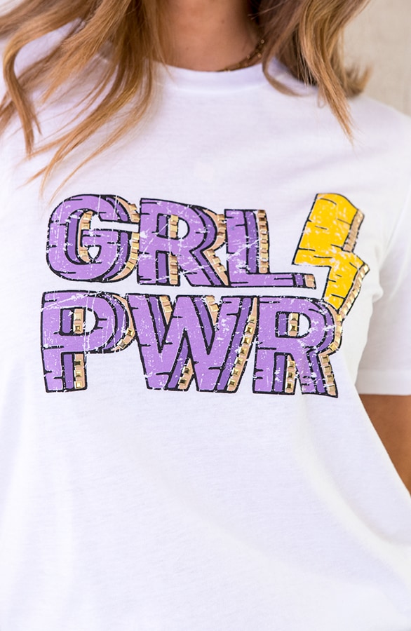 Girl Power Top Loose Fit Lila – shoparchief, foto 2