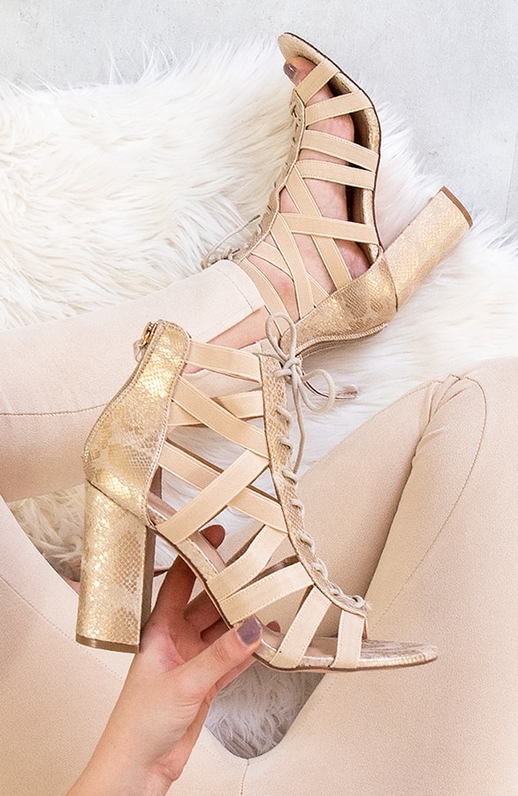 Gladiator Heels Deluxe Beige – shoparchief