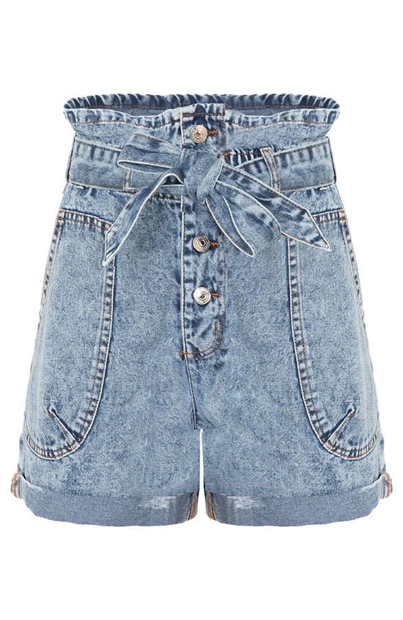 High Waist Short Denim – shoparchief, foto 7