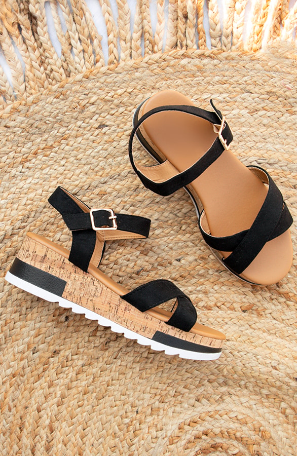 Kurk Sandalen Zwart – shoparchief