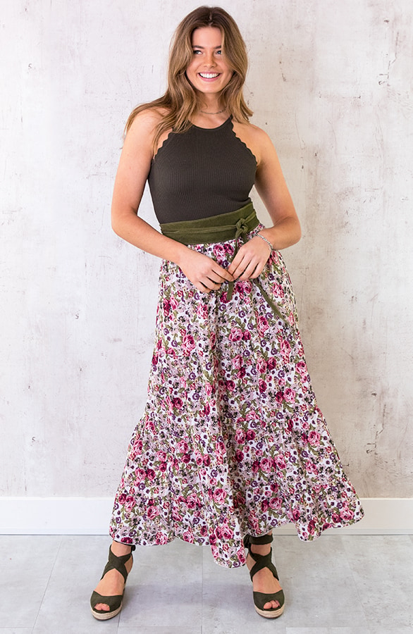 Maxi Bloemenprint Rok – shoparchief, foto 2