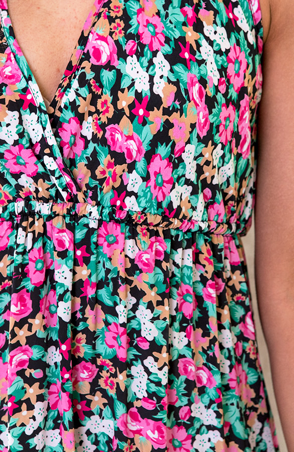 Maxi Lagen Jurk Boho Multicolor – shoparchief, foto 5