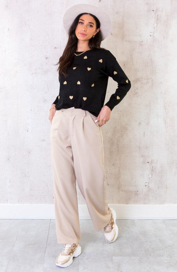 Palazzo Pants Beige – shoparchief, foto 12