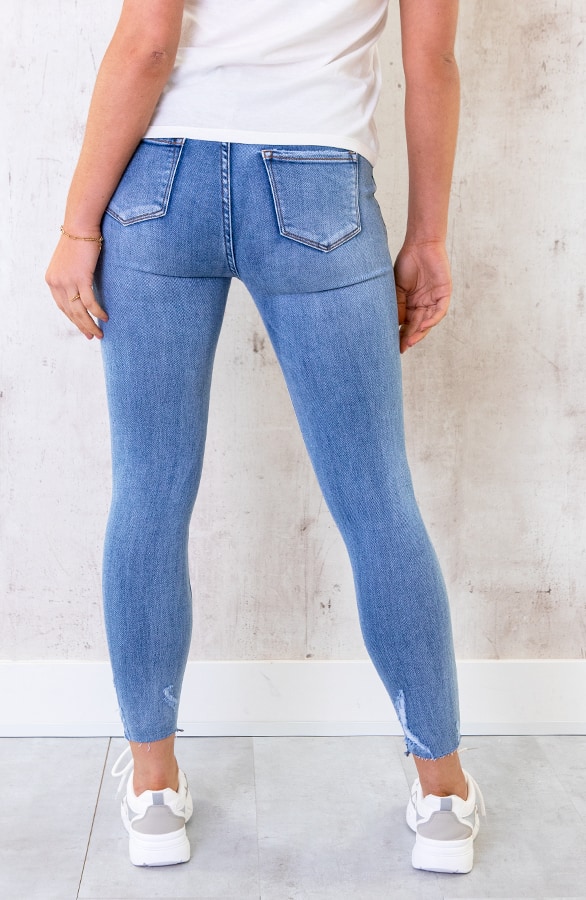 High Waist Skinny 7/8 Light Denim – shoparchief, foto 5