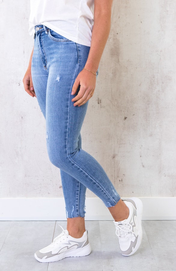 High Waist Skinny 7/8 Light Denim – shoparchief, foto 3